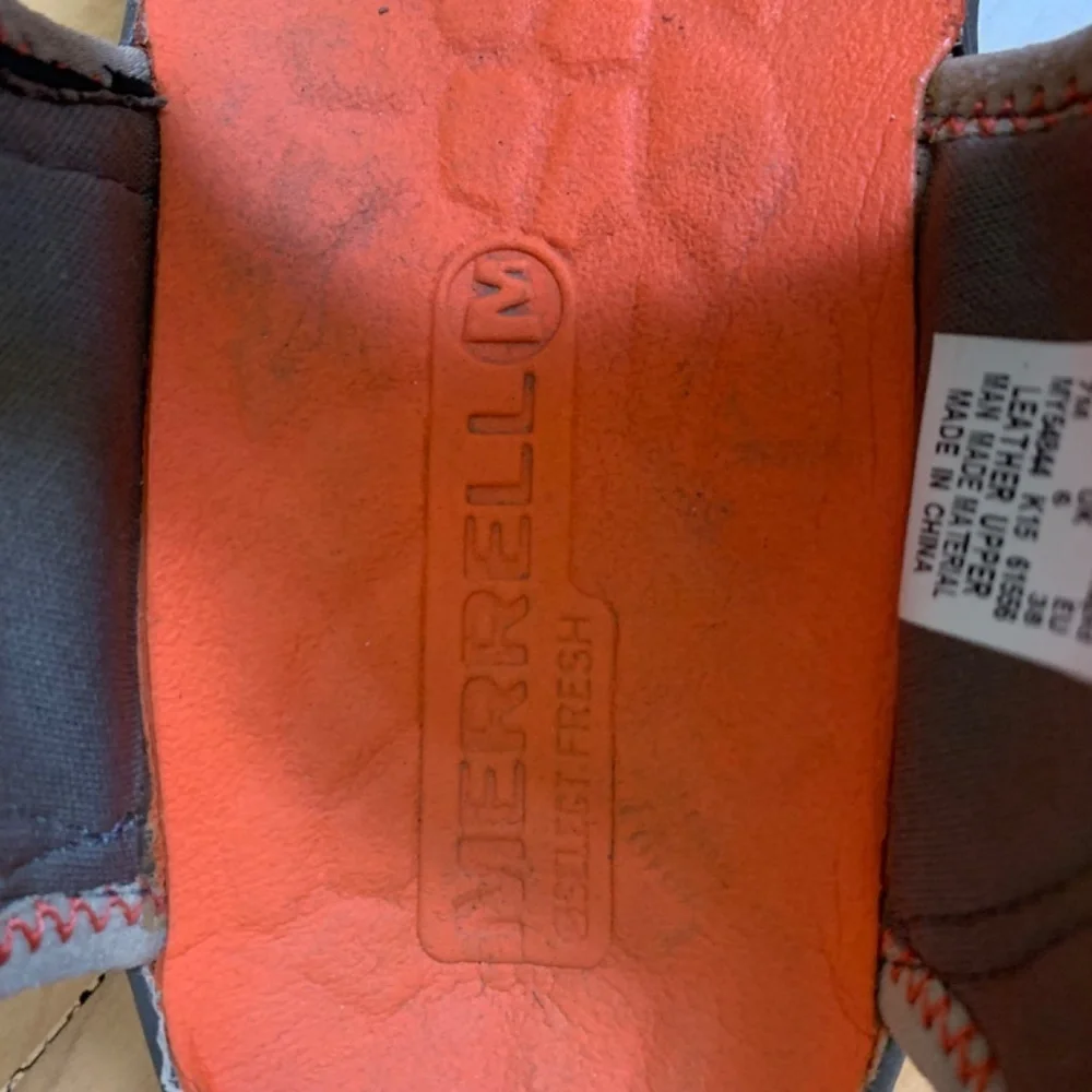 Merrell Boys Hydro Rapid Hiking Sandals Size 7 Orange Gray